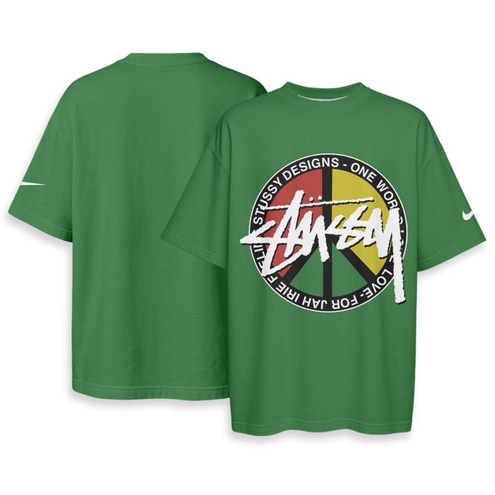 Stussy Y2K - Boxy Drop-Shoulder Tee - Streetwear Fashion