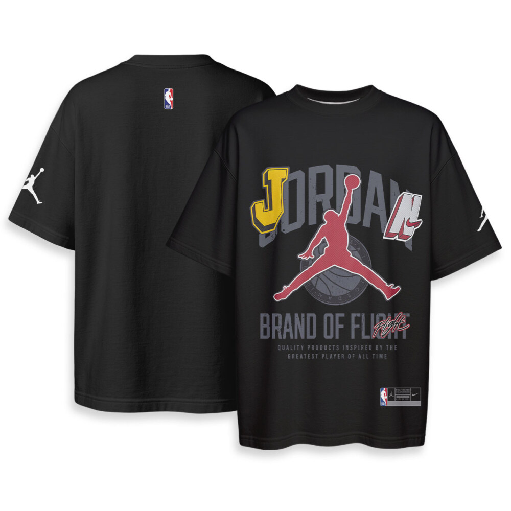 JORDAN - Boxy Drop-Shoulder Tee - Streetwear Fashion
