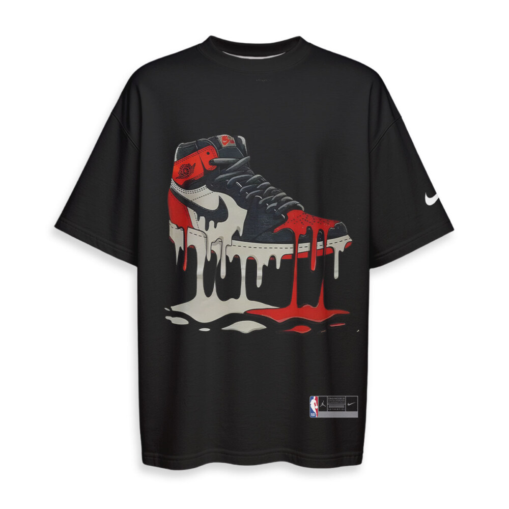 JORDAN Sneaker - Boxy Drop-Shoulder Tee - Streetwear Fashion