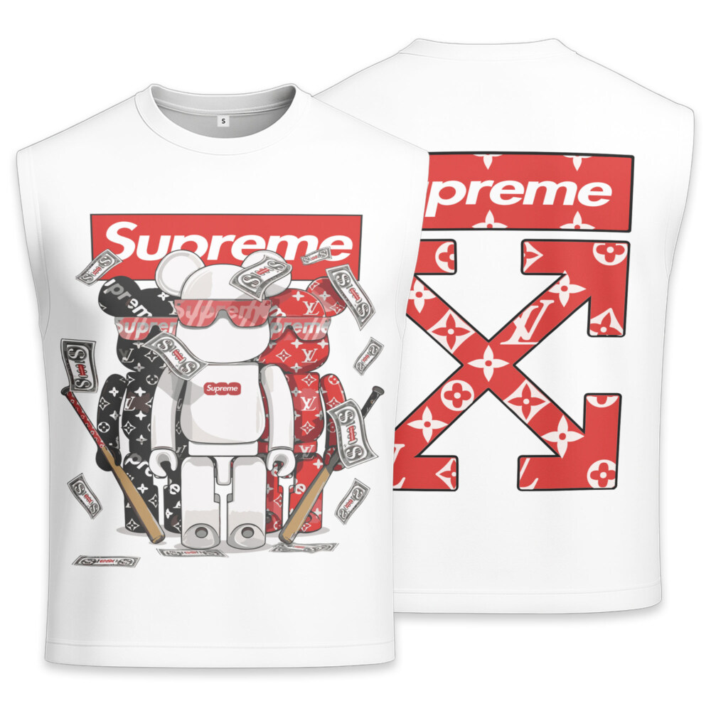 Off White x Supreme x Kaws - Men's Premium Tank - Regular Fit
