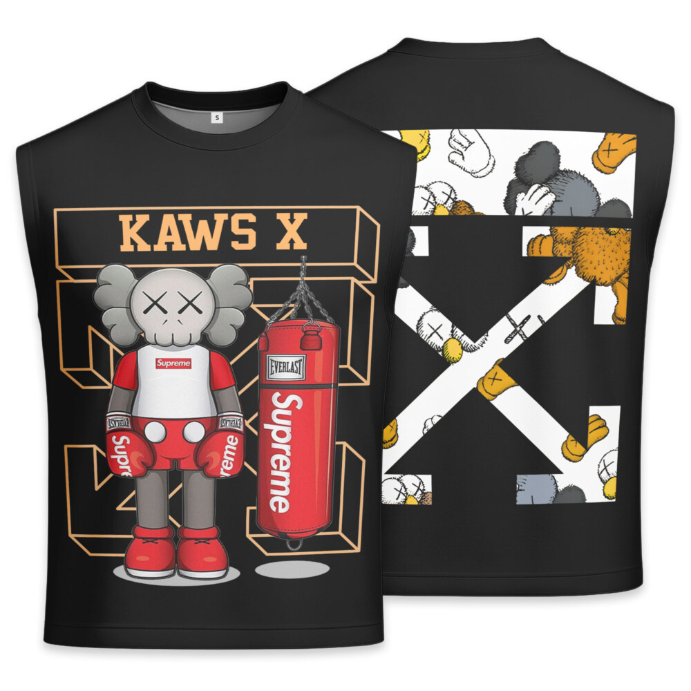 Off White x Supreme x Kaws - Men's Premium Tank - Regular Fit