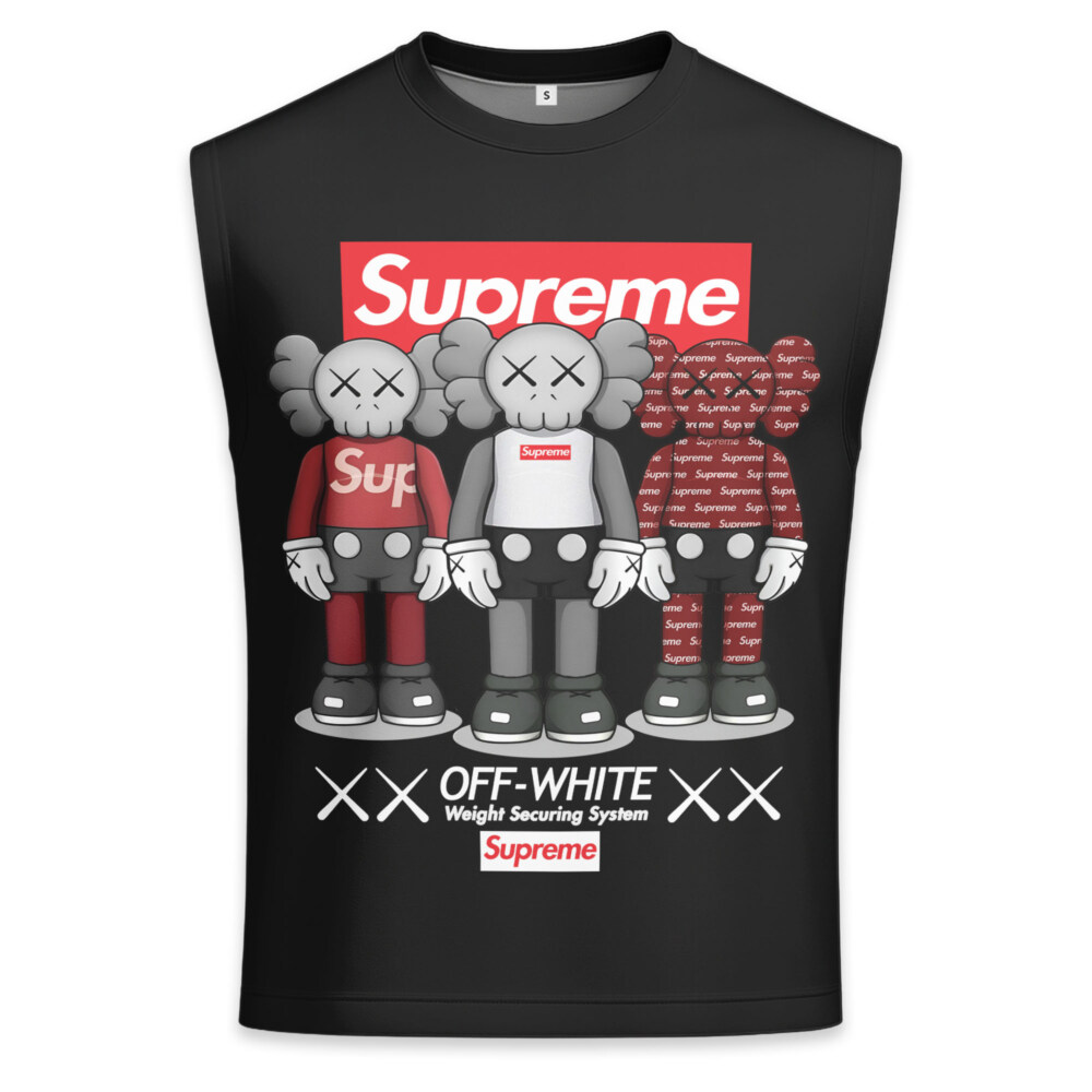 Off White x Supreme x Kaws - Men's Premium Tank - Regular Fit