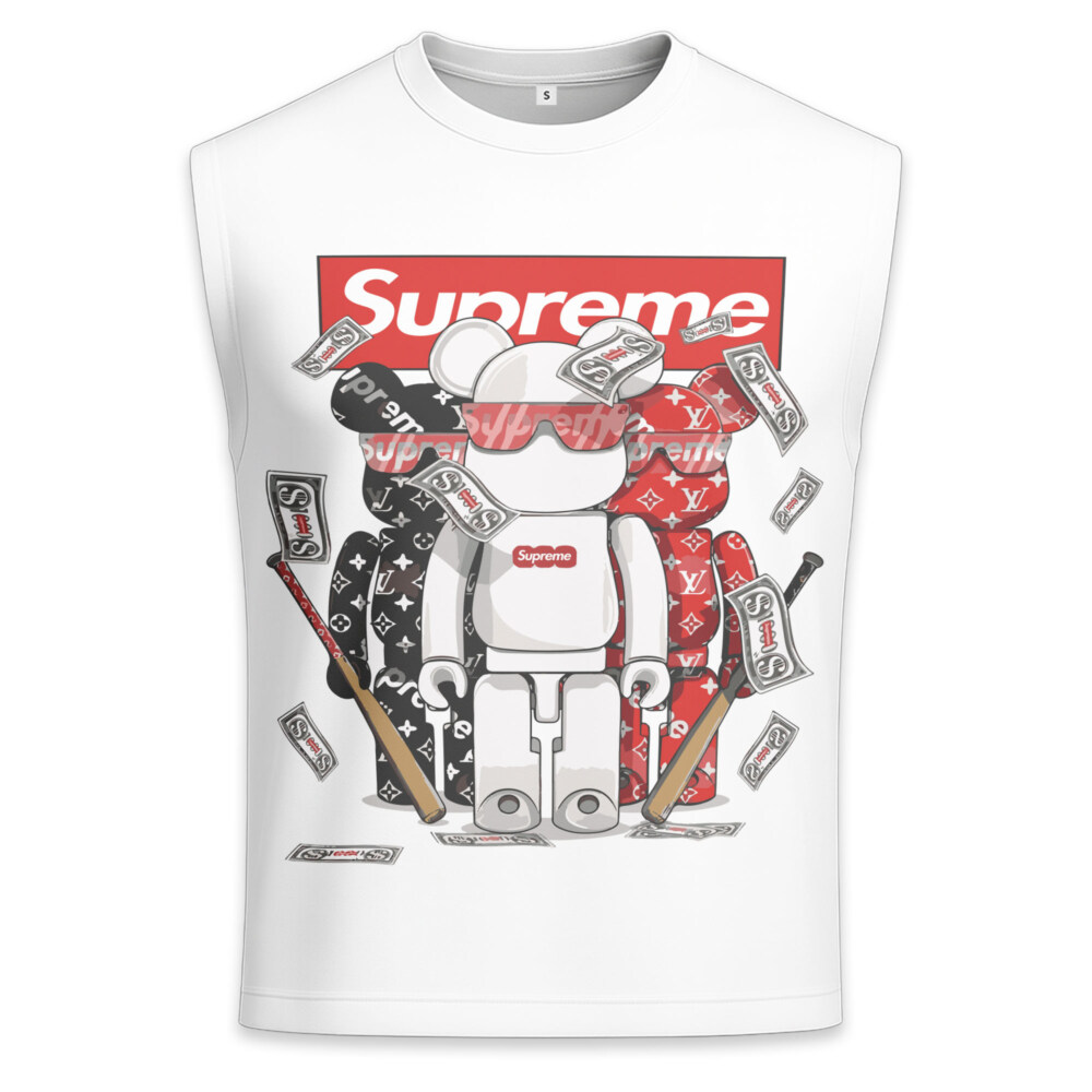 Off White x Supreme x Kaws - Men's Premium Tank - Regular Fit