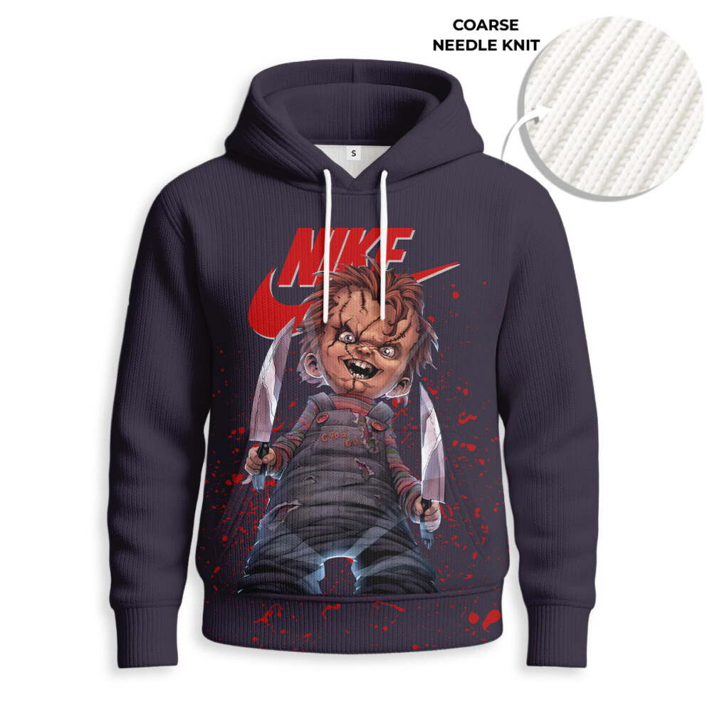 NIKE, Laughing Chucky - Knitted Unisex Hoodie