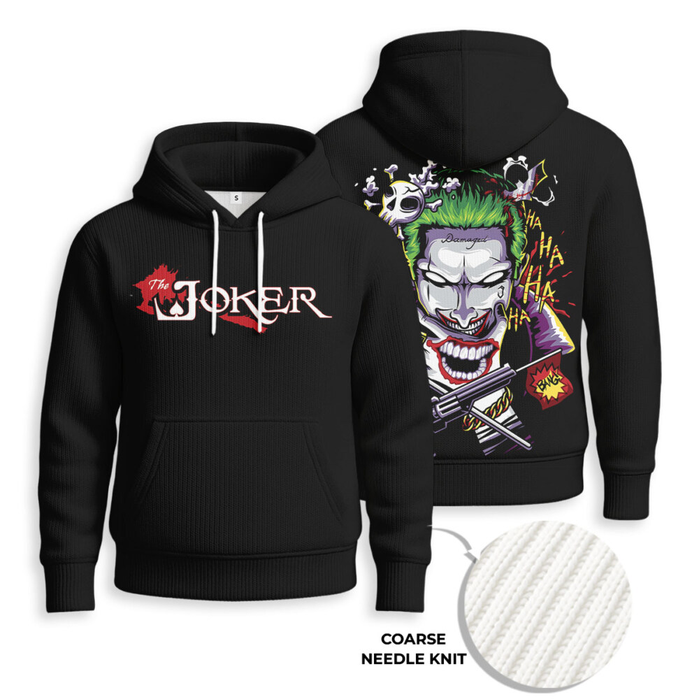 Joker - Knitted Unisex Hoodie