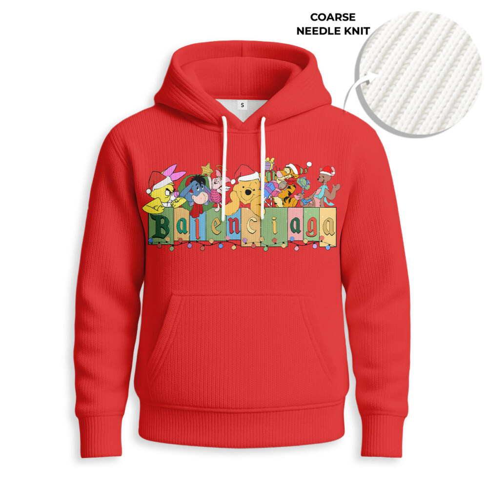 BALENCIAGA, Disney Christmas - Knitted Unisex Hoodie
