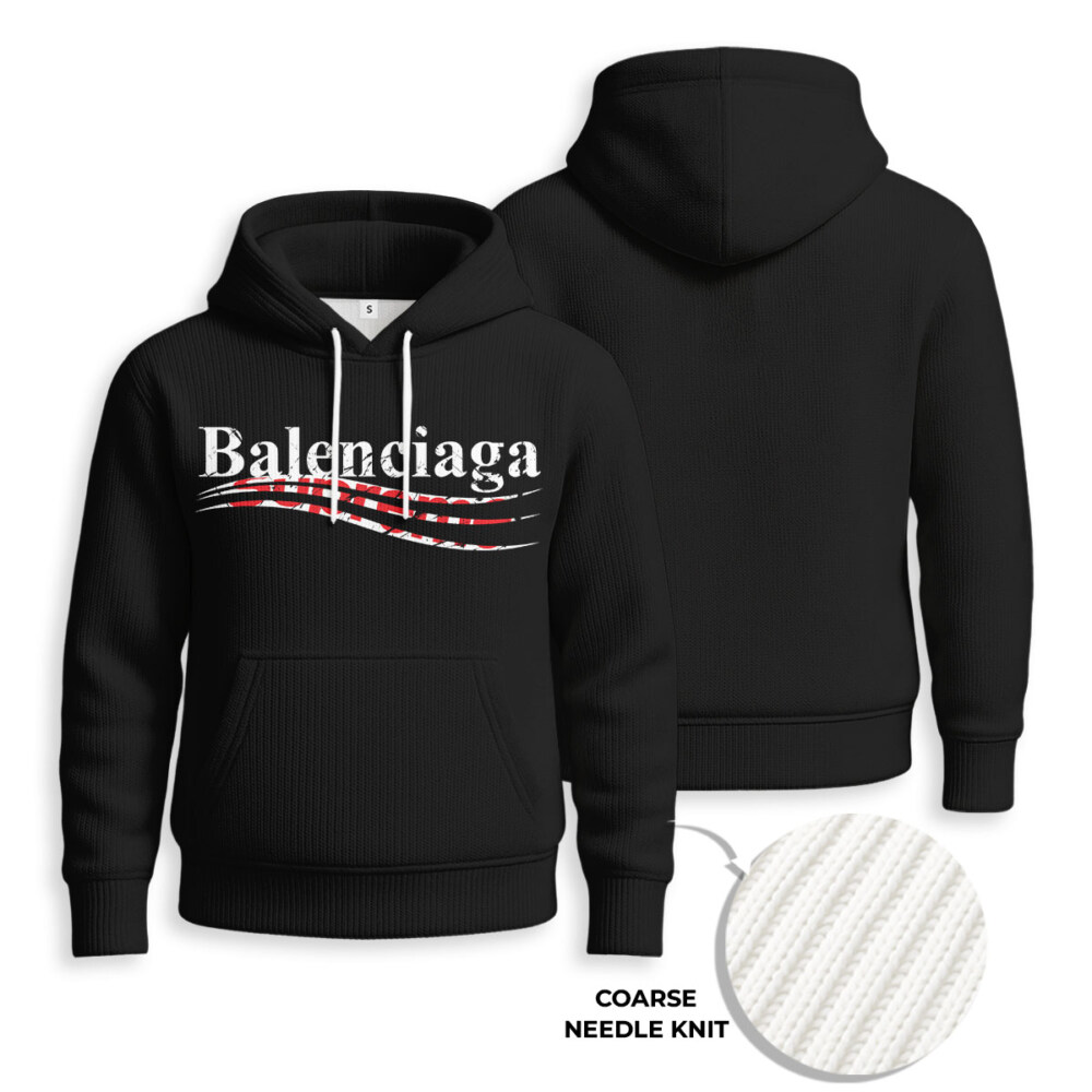 BALENCIAGA, SUPREME - Knitted Unisex Hoodie
