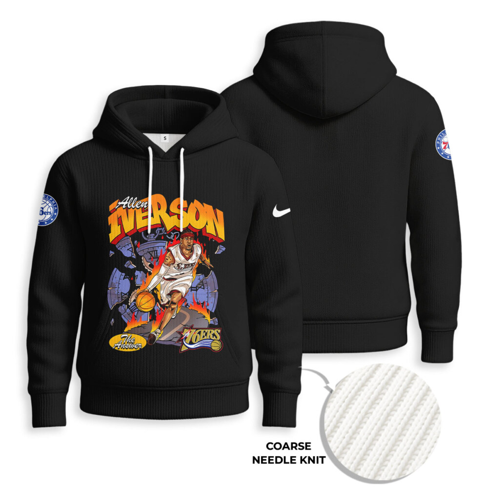 Allen Iverson - Knitted Unisex Hoodie