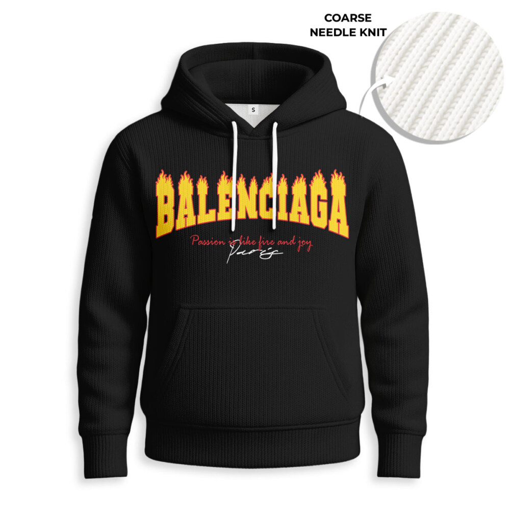 BALENCIAGA - Knitted Unisex Hoodie