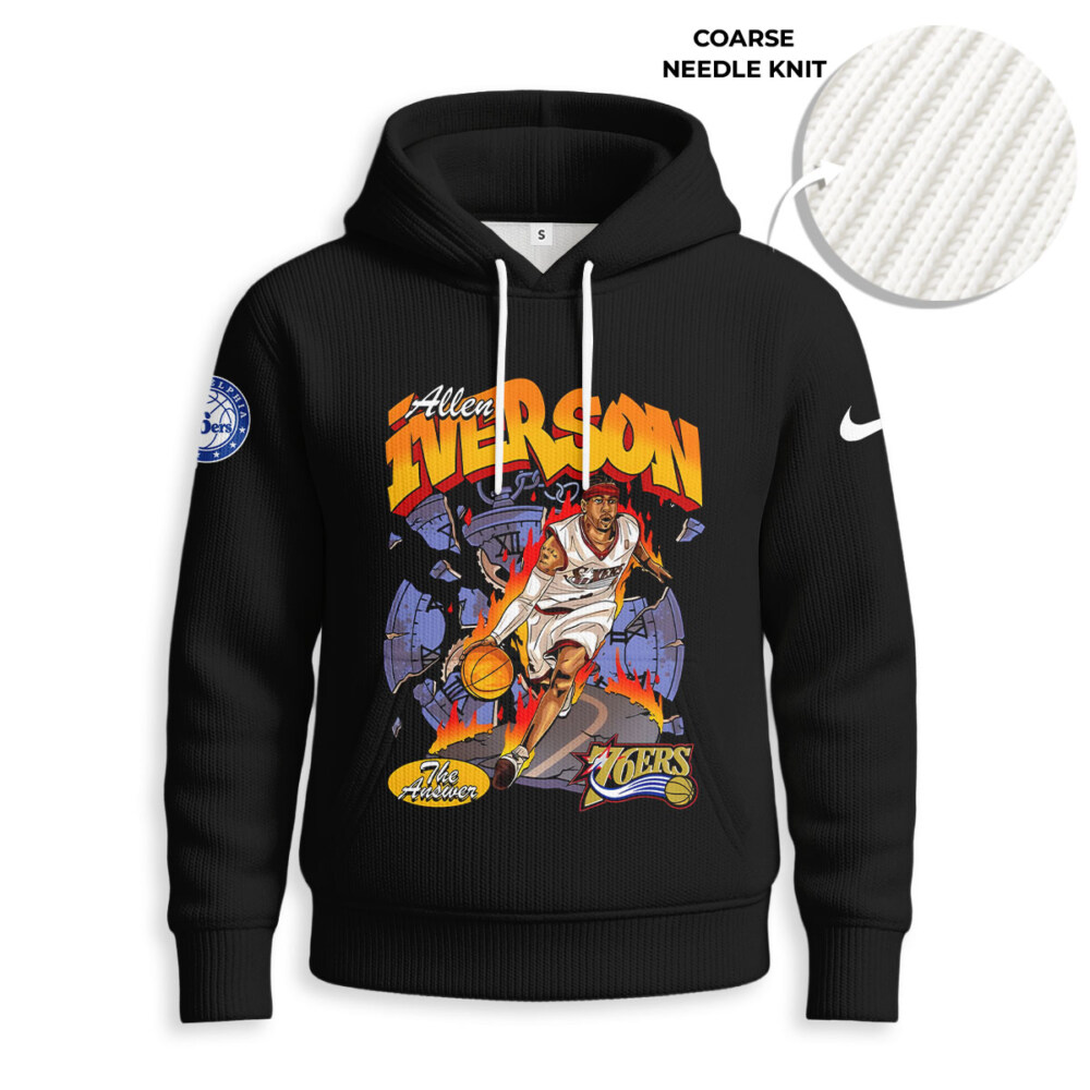 Allen Iverson - Knitted Unisex Hoodie