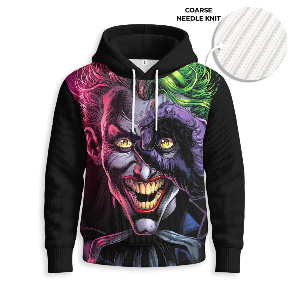 Joker - Knitted Unisex Hoodie