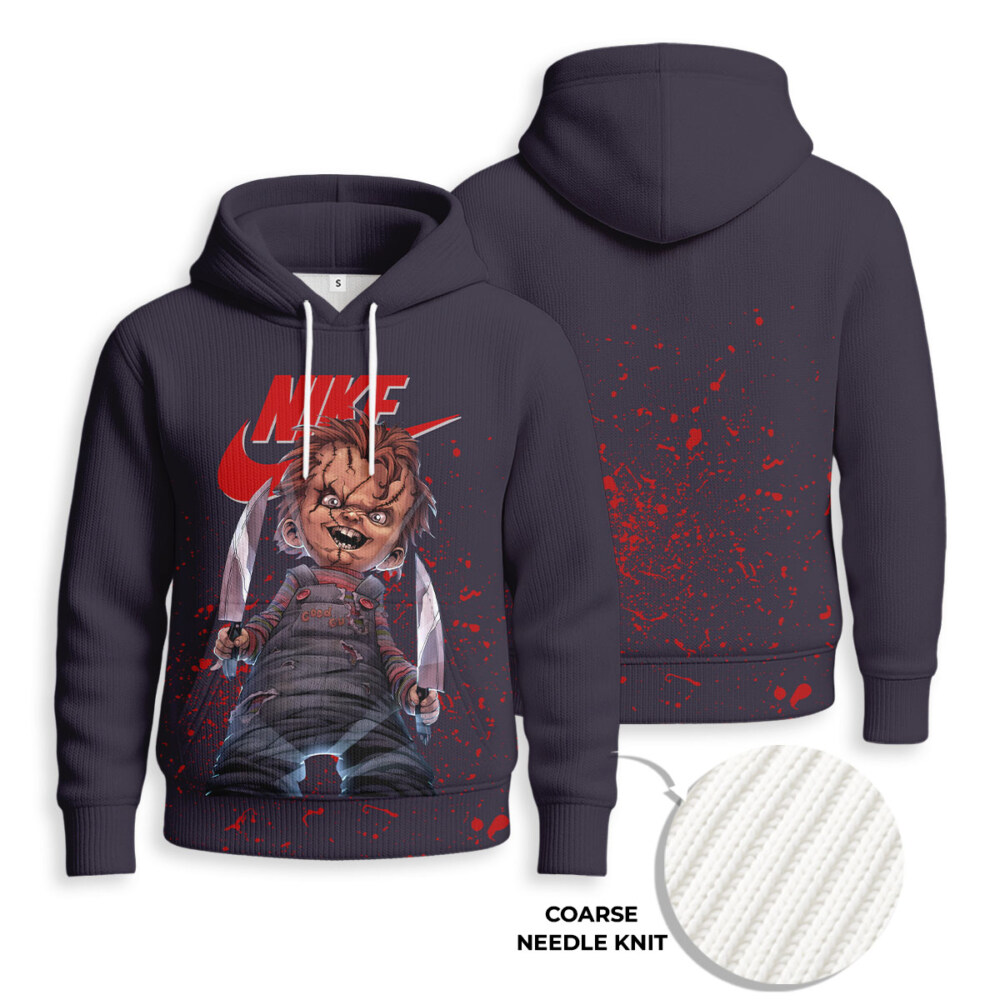 NIKE, Laughing Chucky - Knitted Unisex Hoodie