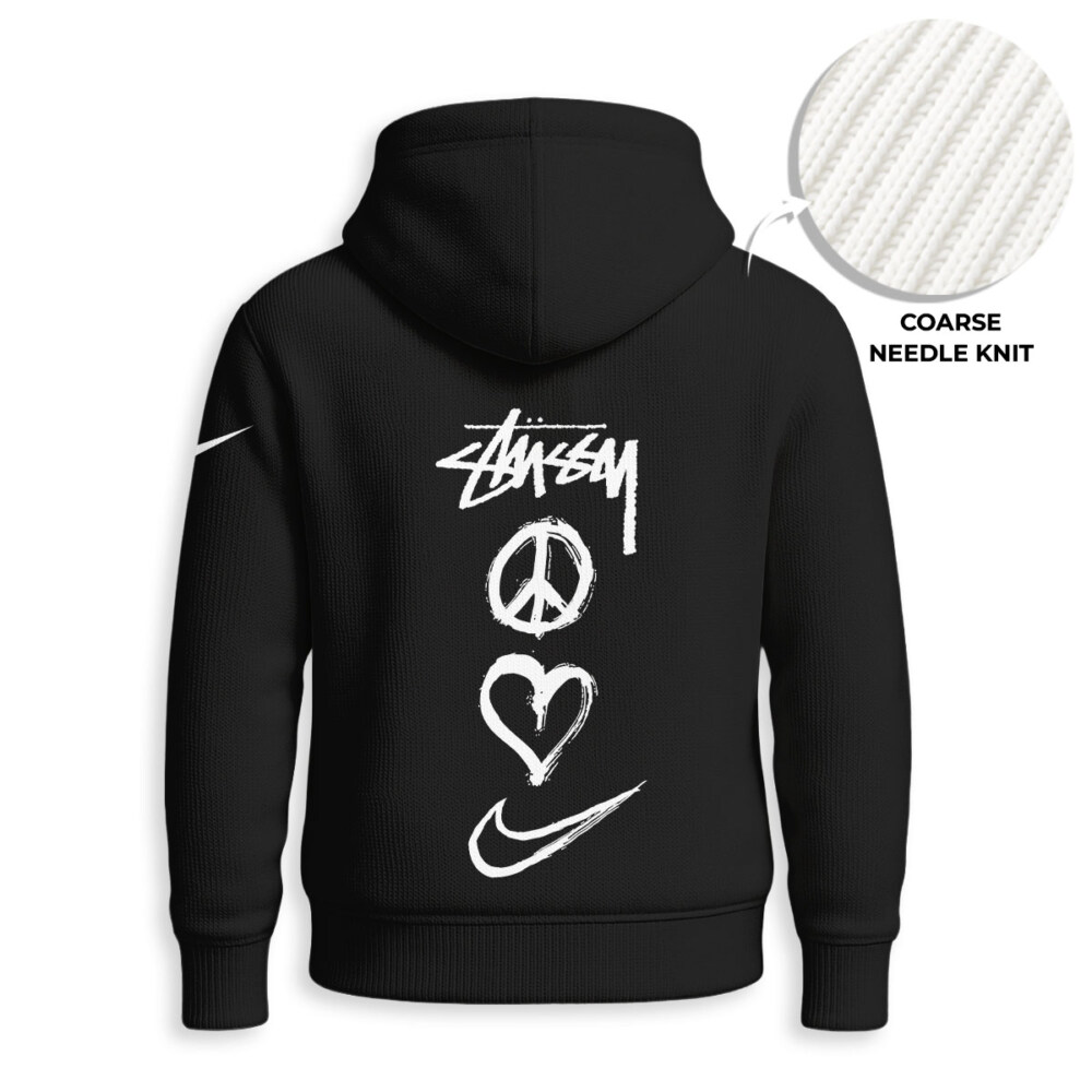 STUSSY, NIKE - Knitted Unisex Hoodie