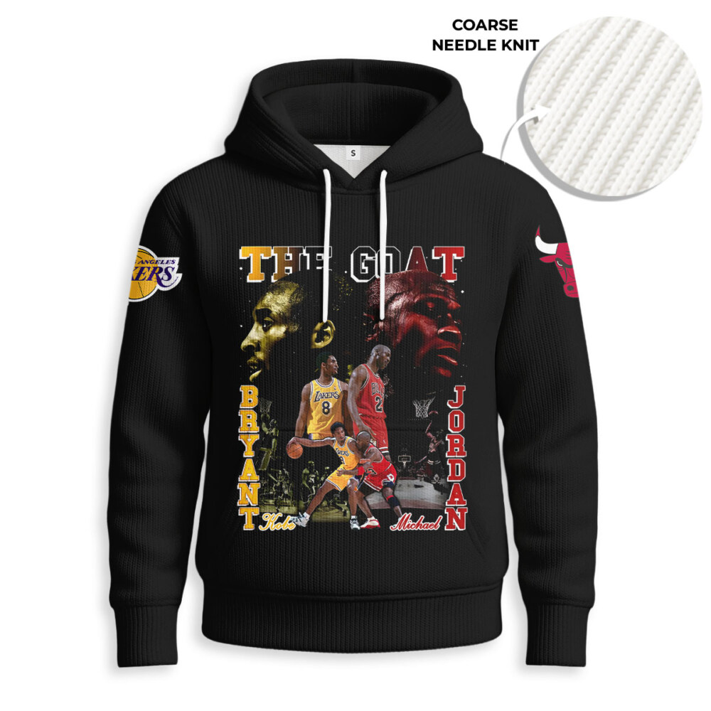 Michael Jordan, Kobe Bryant - Knitted Unisex Hoodie