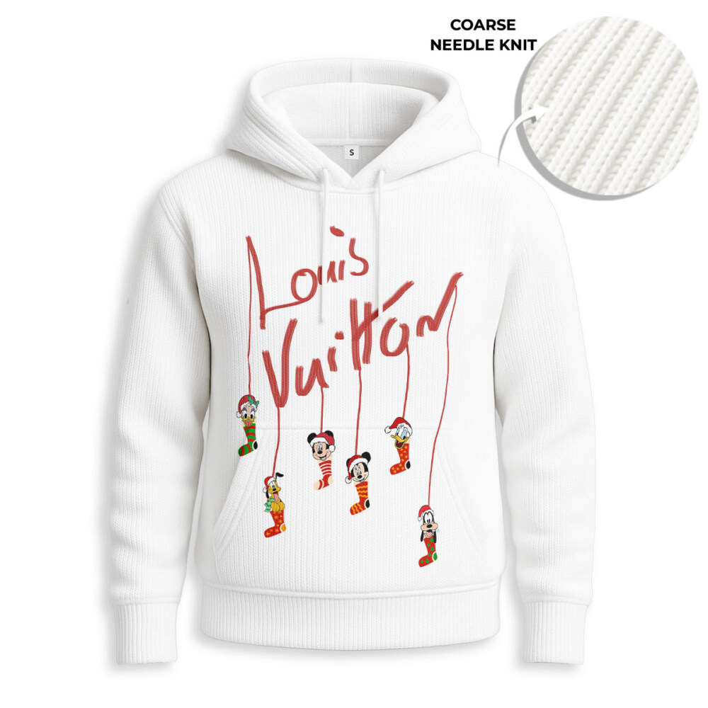 LOUIS VUITTON, Disney Christmas - Knitted Unisex Hoodie