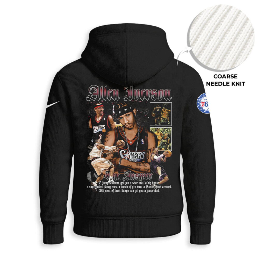 Allen Iverson - Knitted Unisex Hoodie