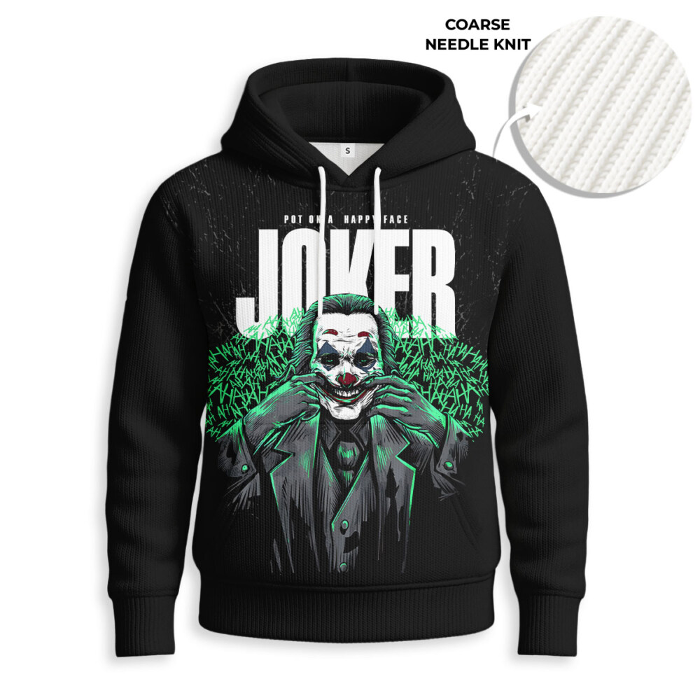 Joker - Knitted Unisex Hoodie