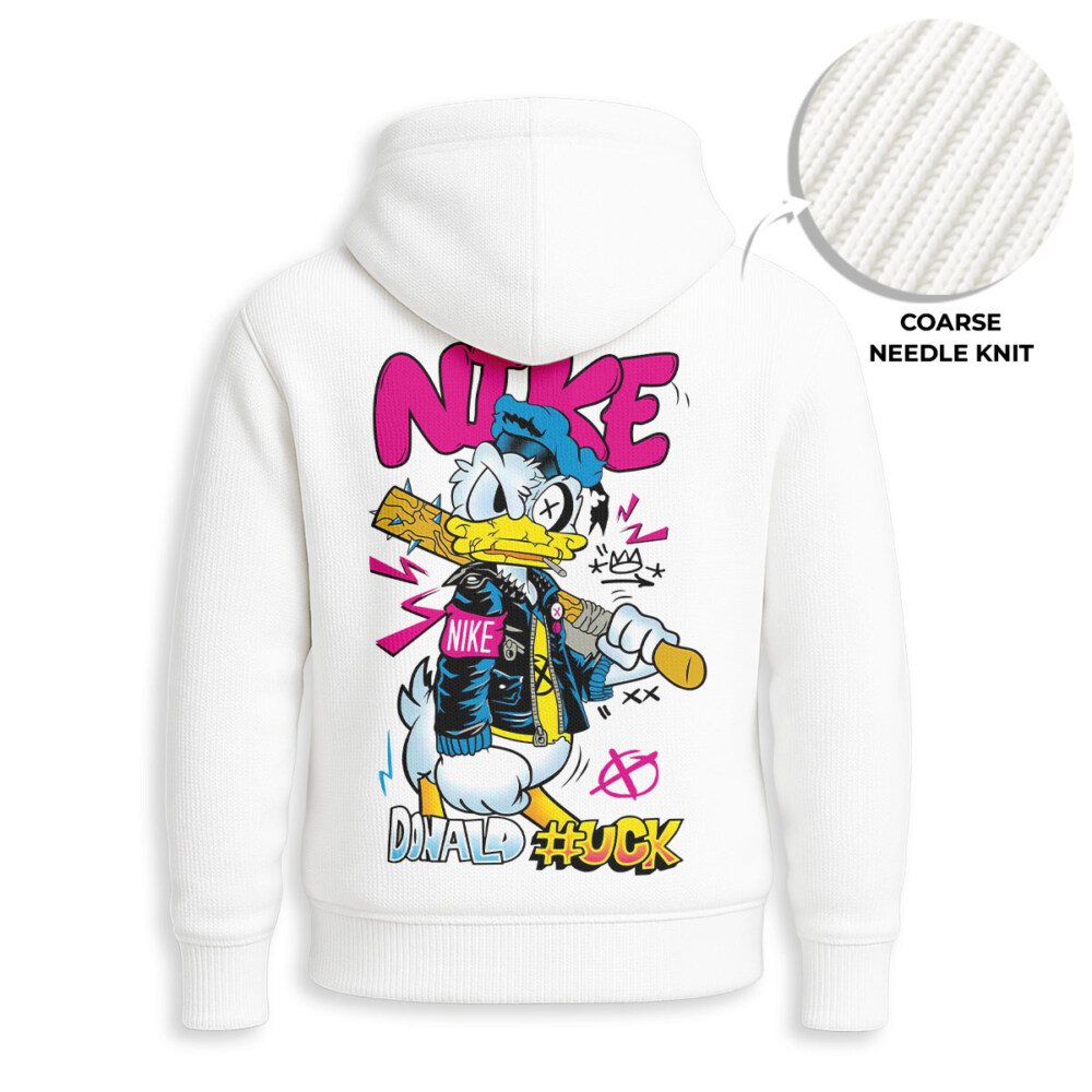 NIKE, Donald Duck - Knitted Unisex Hoodie