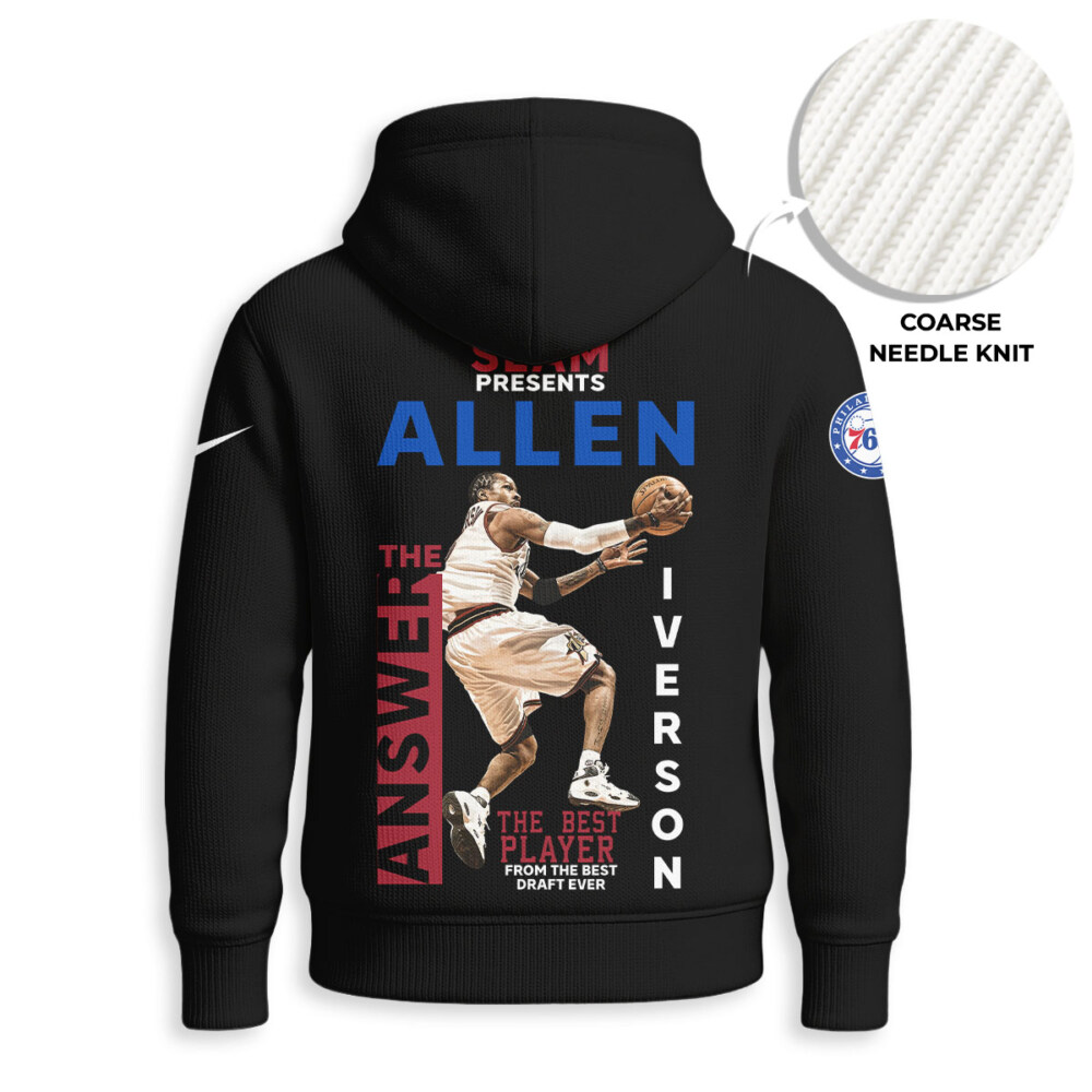 Allen Iverson - Knitted Unisex Hoodie