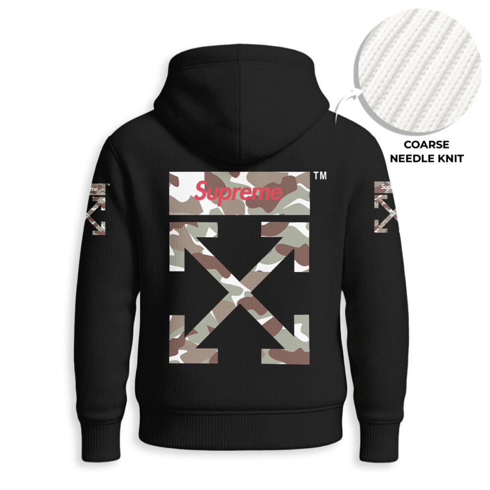 OFF WHITE, SUPREME, Kaws - Knitted Unisex Hoodie