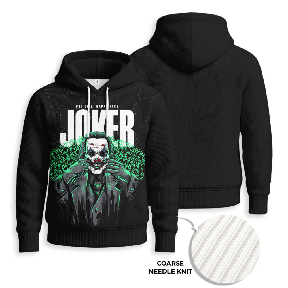 Joker - Knitted Unisex Hoodie
