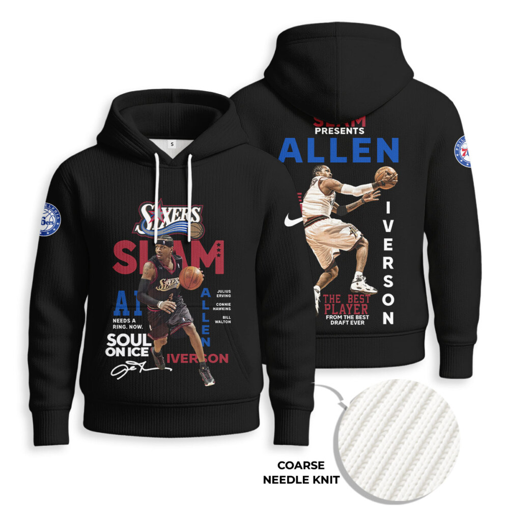 Allen Iverson - Knitted Unisex Hoodie