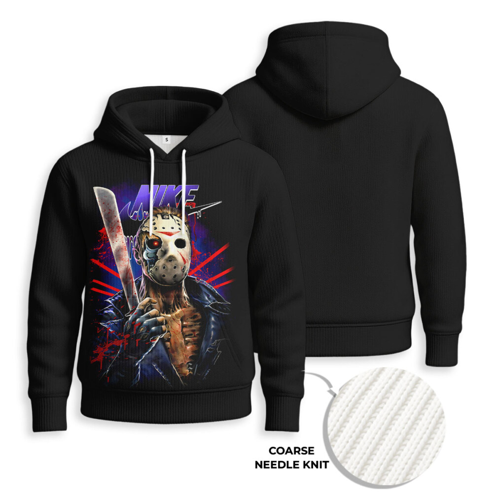 NIKE, Halloween Horror Friday - Knitted Unisex Hoodie