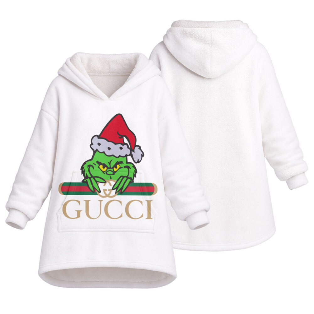 Fashion Grinch Christmas - Oodie Blanket Hoodie