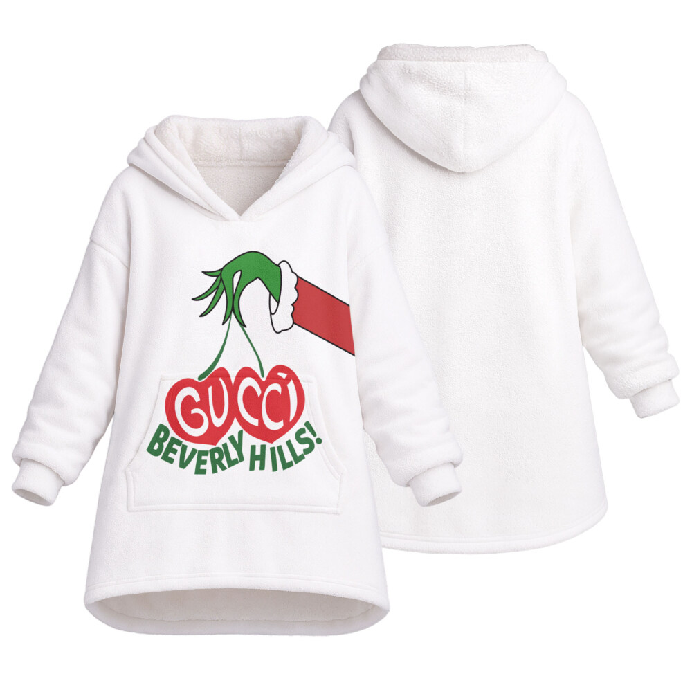 Fashion Grinch Christmas - Oodie Blanket Hoodie