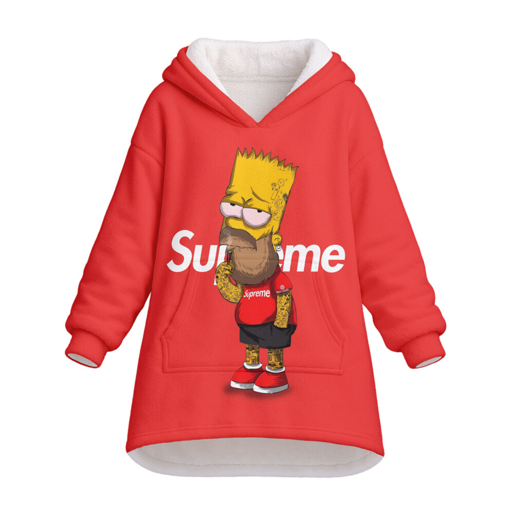 SUPREME, Bart Simpson - Oodie Blanket Hoodie