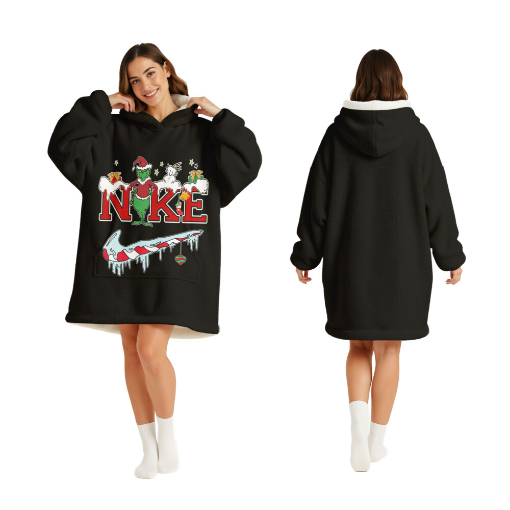 NIKE, Grinch Christmas - Oodie Blanket Hoodie