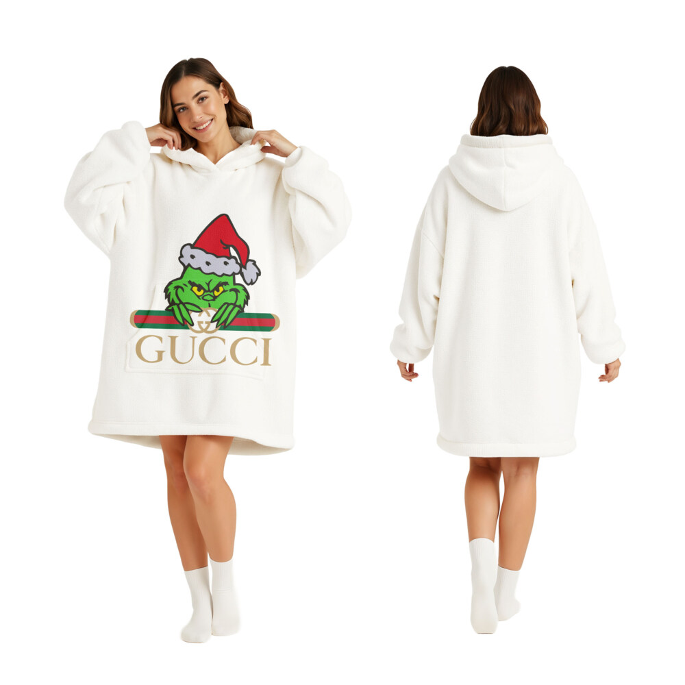 Fashion Grinch Christmas - Oodie Blanket Hoodie