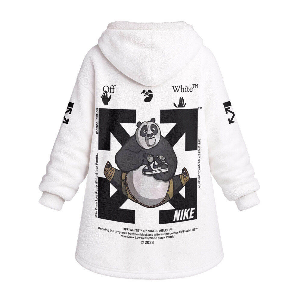 Kung fu Panda, OFF WHITE, NIKE - Oodie Blanket Hoodie