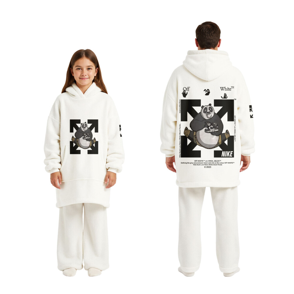 Kung fu Panda, OFF WHITE, NIKE - Oodie Blanket Hoodie