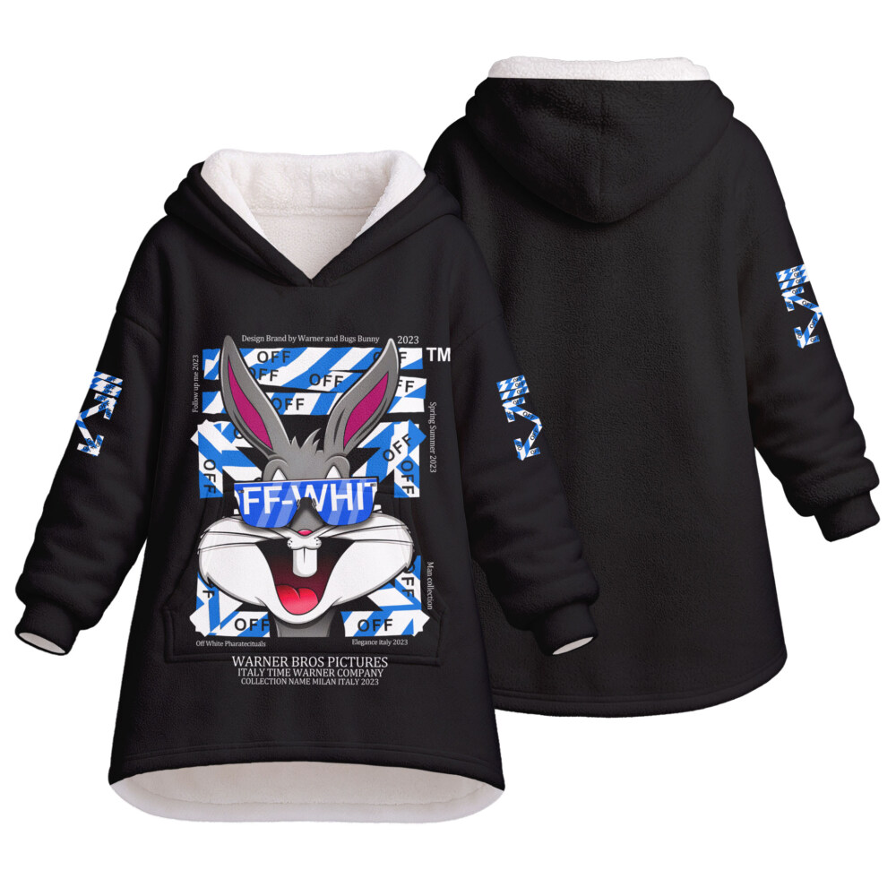 OFF WHITE, Bunny Rabbit - Oodie Blanket Hoodie