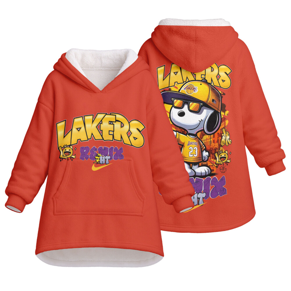 NIKE, Snoopy Lakers - Oodie Blanket Hoodie