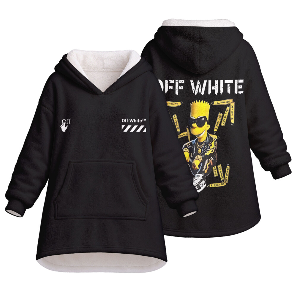 OFF WHITE, Bart Simpson - Oodie Blanket Hoodie