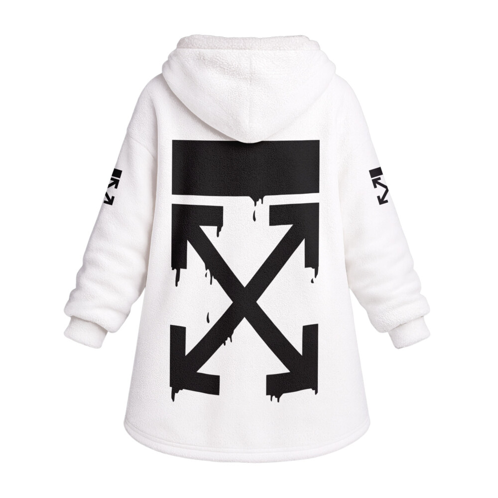 Bart Simpson, OFF WHITE - Oodie Blanket Hoodie