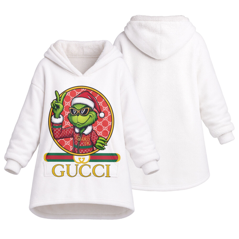 Fashion Grinch Christmas - Oodie Blanket Hoodie