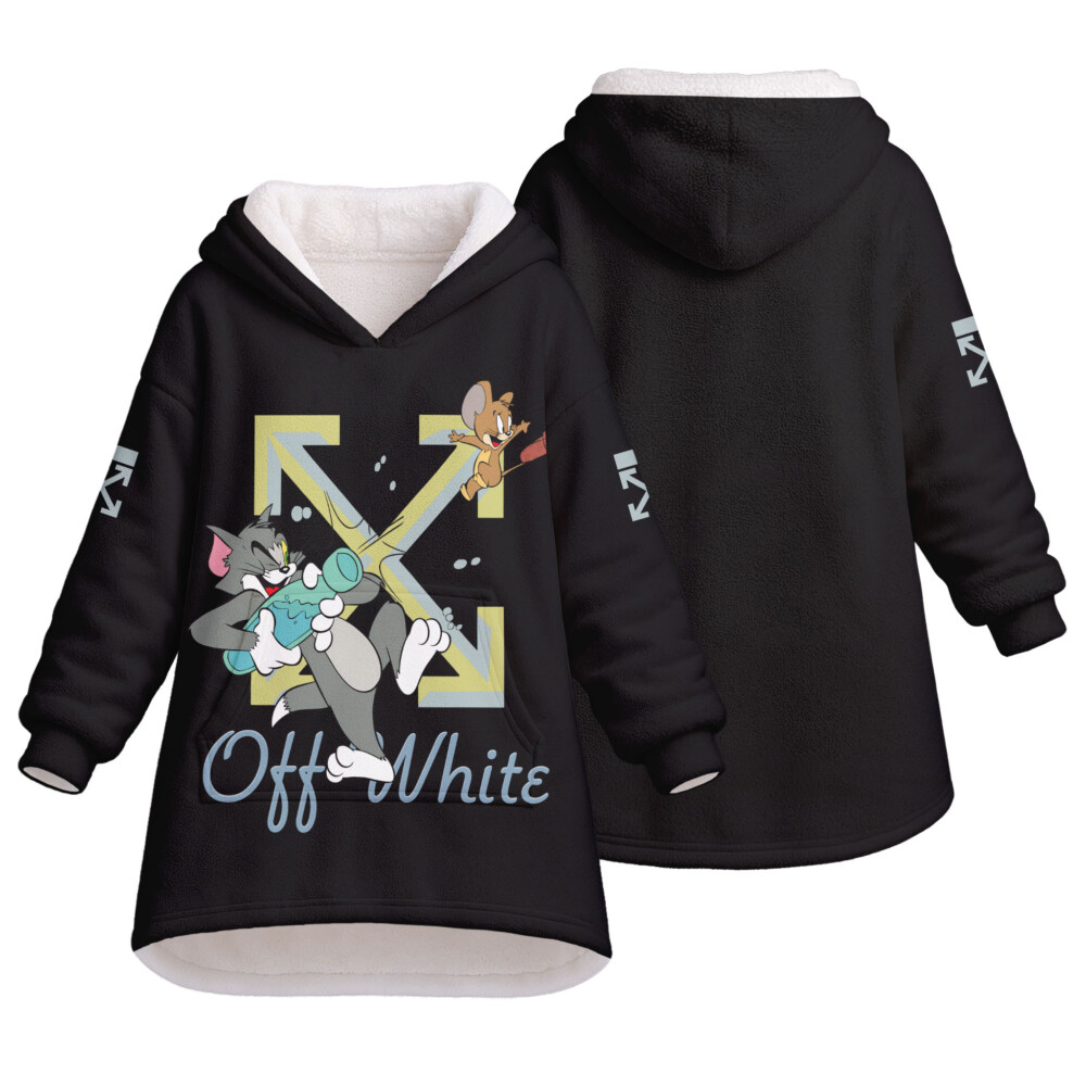 OFF WHITE, Tom and Jerry - Oodie Blanket Hoodie