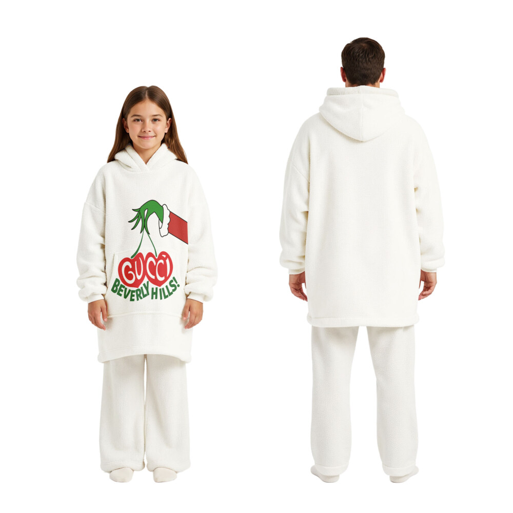 Fashion Grinch Christmas - Oodie Blanket Hoodie