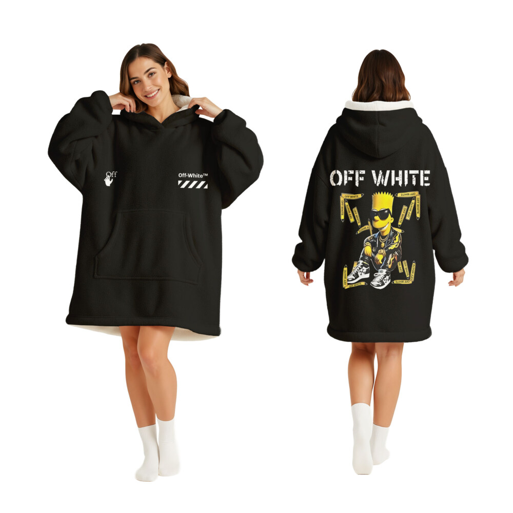OFF WHITE, Bart Simpson - Oodie Blanket Hoodie
