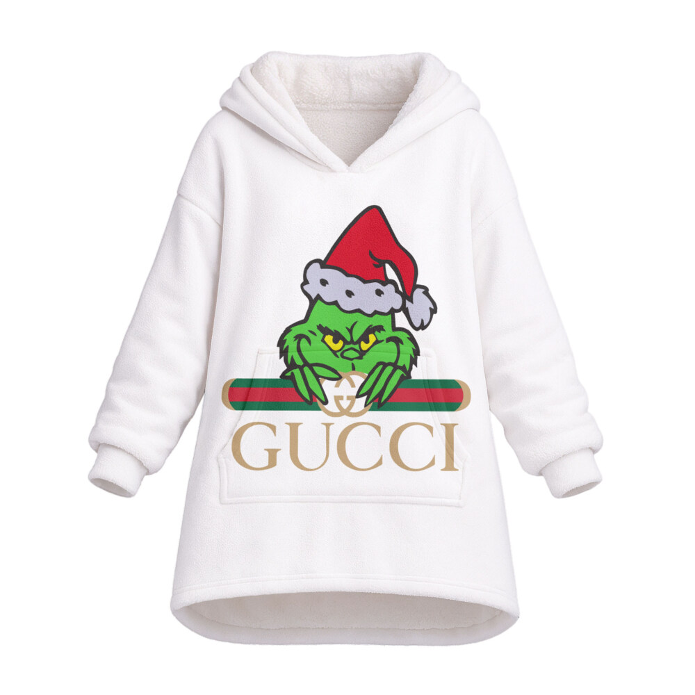 Fashion Grinch Christmas - Oodie Blanket Hoodie
