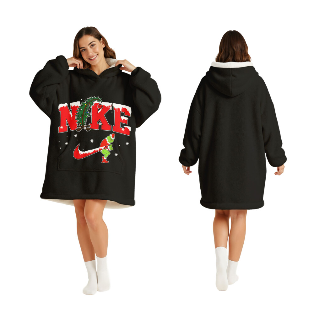 NIKE, Grinch Christmas - Oodie Blanket Hoodie