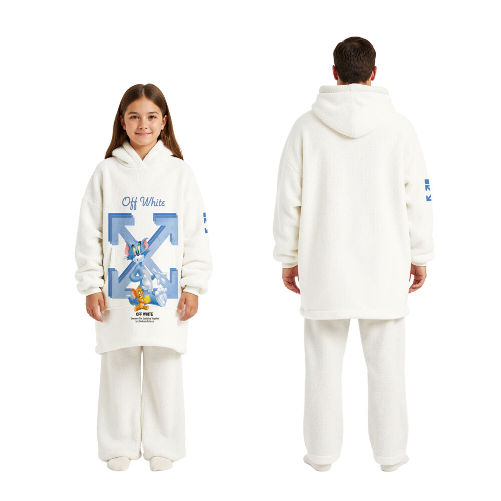 OFF WHITE, Tom and Jerry - Oodie Blanket Hoodie