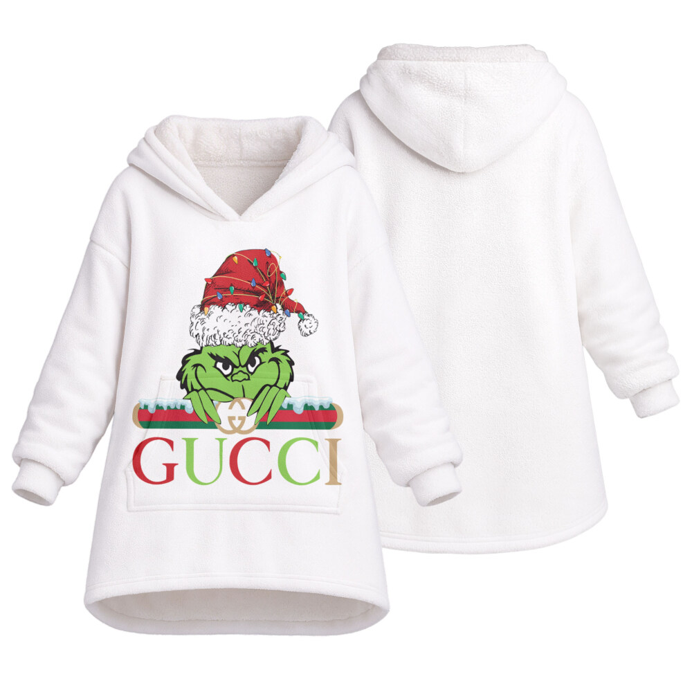 Fashion Grinch Christmas - Oodie Blanket Hoodie