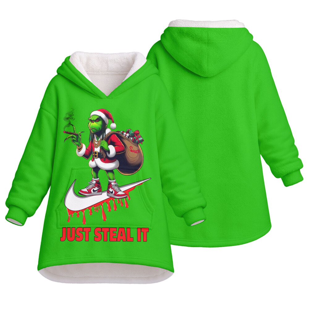 NIKE, Grinch Christmas - Oodie Blanket Hoodie