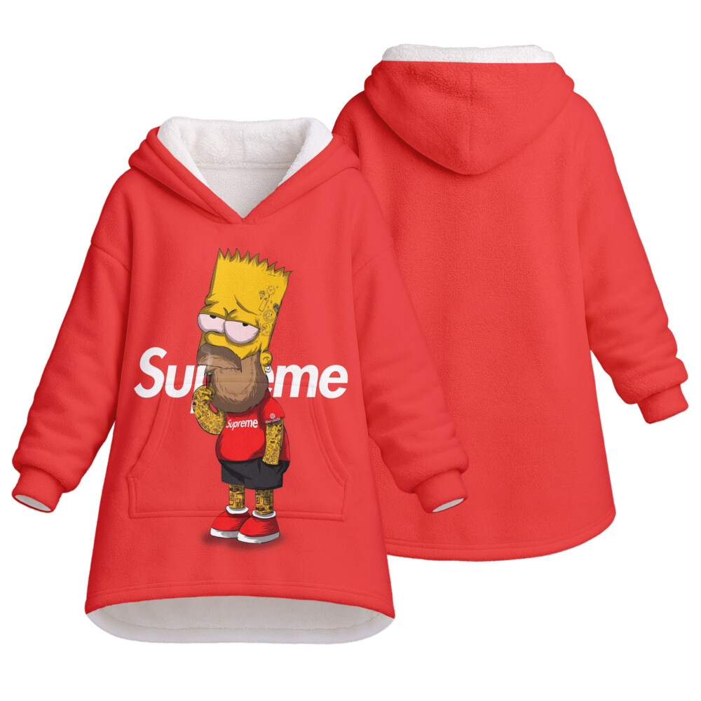 SUPREME, Bart Simpson - Oodie Blanket Hoodie