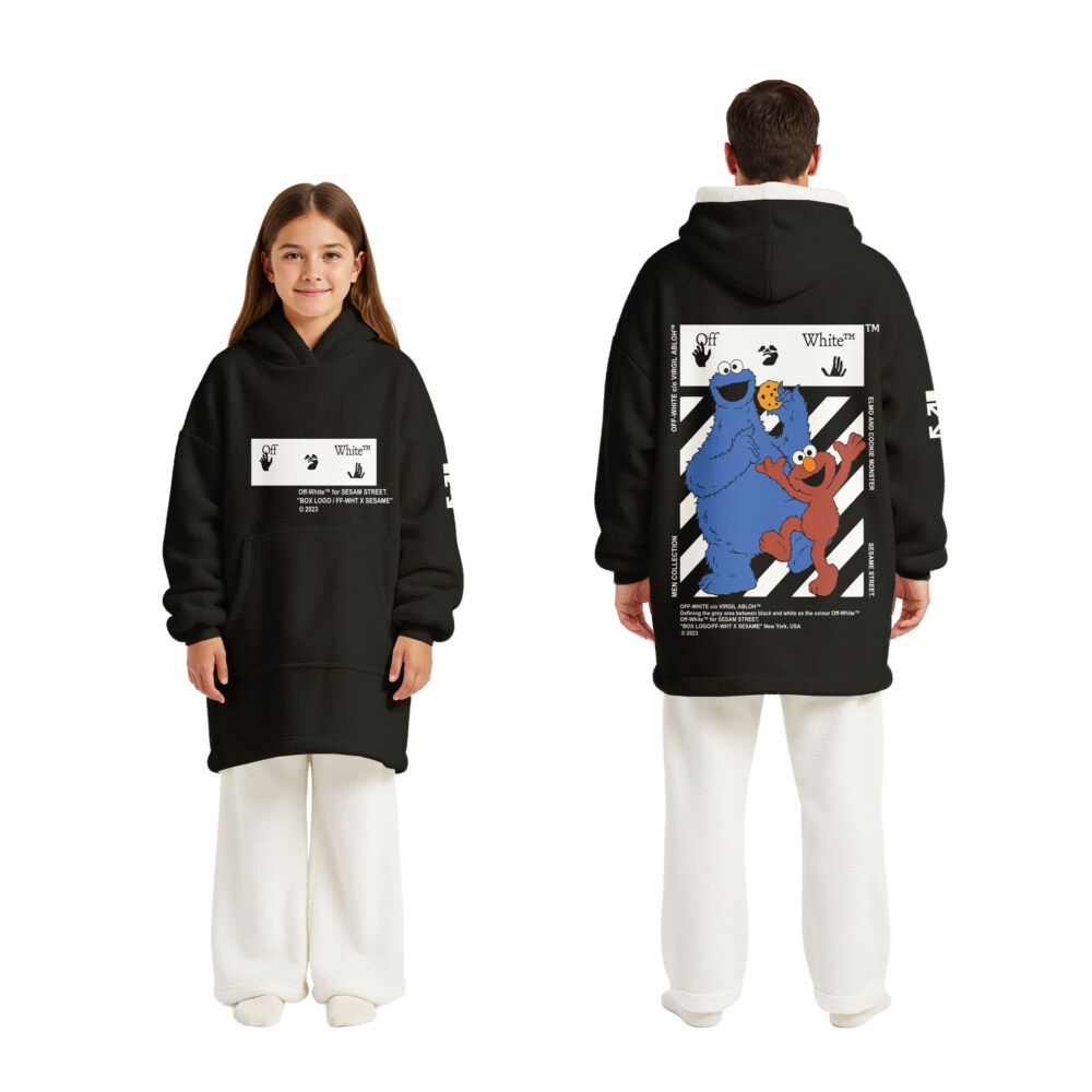 Sesame, OFF WHITE - Oodie Blanket Hoodie