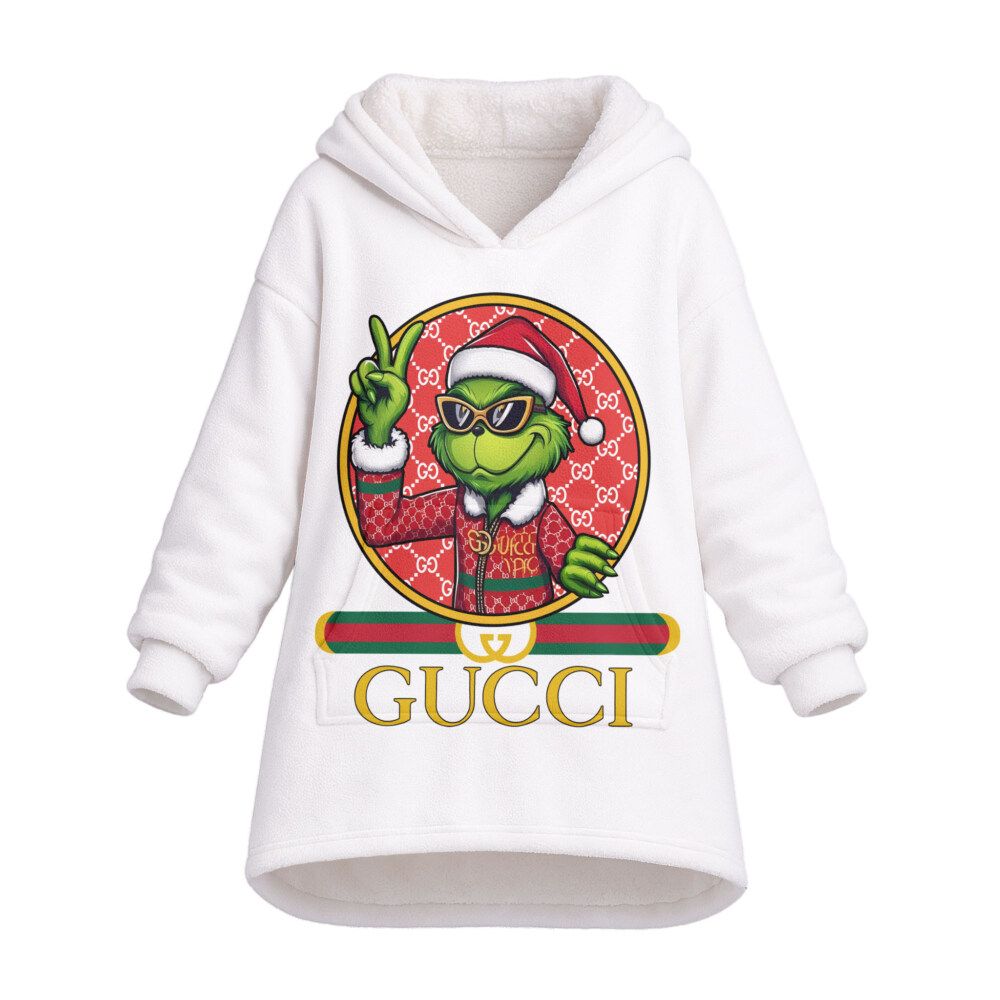 Fashion Grinch Christmas - Oodie Blanket Hoodie